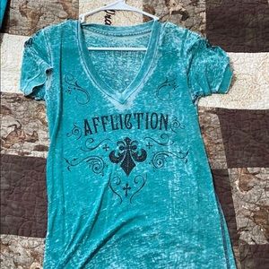 Affliction light shirt